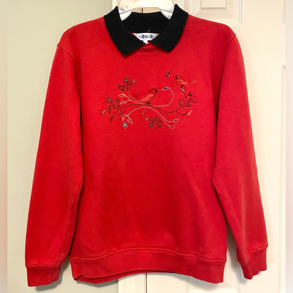 Northern Reflections Embroidered Collared Sweatshirt